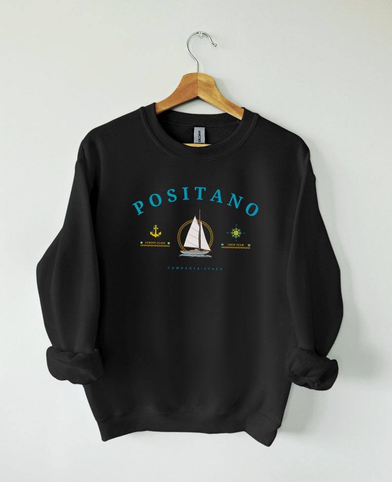 positano italy yachting club sweatshirt