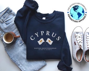 Cyprus Shirt, Cyprus Gift, Cyprus Sweatshirt, Eastern Mediterranean, Soft and Comfortable Sweatshirt, Cyprus Gift, Cyprus Souvenir