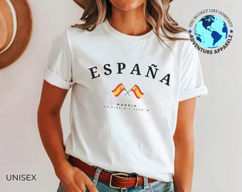 Espana T-Shirt, Espana Souvenir, Espana Shirt, Unisex T-Shirt, Espana Geschenk, Spanien-T-Shirt, Spanien-Shirt, Spanien-Geschenk, Spanien-Shirt, Spanien
