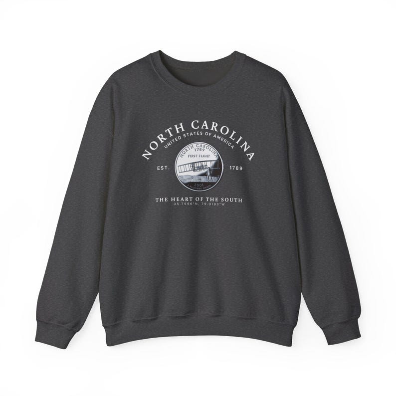 North Carolina Shirt, North Carolina Gift, North Carolina Sweatshirt, Soft and Comfortable Sweatshirt, North Carolina Quarter image 6