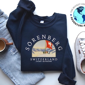 Moletom Sörenberg, Souvenir Sörenberg, Camisa Sörenberg, Moletom unissex, Presente Sörenberg, Moletom Suíça, Camisa de esqui, Presente alpino