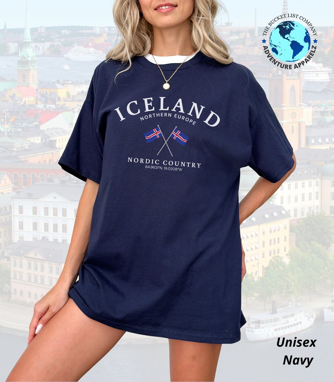 Dell Islanda Marca Islandese Vestiti Maglietta Islanda Maglietta