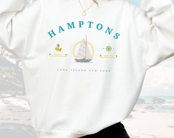 The Hamptons shirt, The Hamptons New York Long Island, Hamptons Yachting Sweatshirt, New York shirt, Hamptons sweater, Long island shirt
