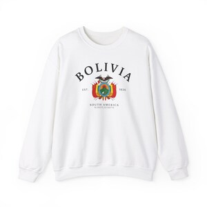 Suéter Bolívia, Camisa Bolívia, Camisa América do Sul, Moletom Macio e Confortável, Presente Bolívia, Bolívia América do Sul imagem 2