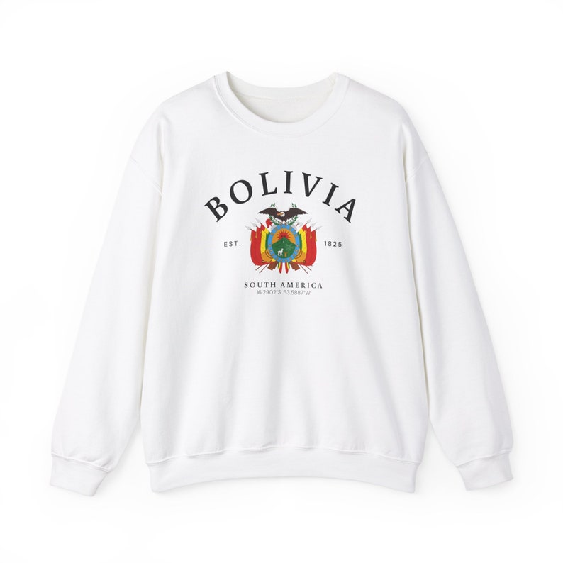 Suéter Bolívia, Camisa Bolívia, Camisa América do Sul, Moletom Macio e Confortável, Presente Bolívia, Bolívia América do Sul imagem 2