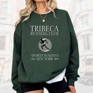 Tribeca New York Sweatshirt, Laufclub, NYC Shirt, Manhattan Sweatshirt, New York läuft, New Yorker Stil, NYC Marathonlauf, Tribeca Manhattan