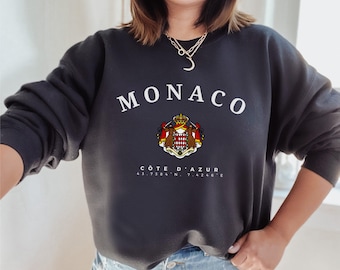 Monaco Sweater, Unisex Sweater, Monte Carlo, Monaco Sweatshirt, French Riviera sweatshirt, perfect gift