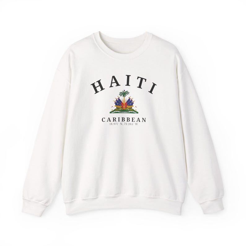 Haiti Sweatshirt, Haiti Shirt, Port-au-Prince Sweatshirt, Haiti Gift, Haiti Souvenir, Unisex Sweatshirt, Caribbean Sweatshirt image 2