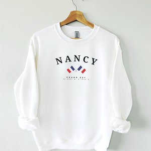 Nancy Sweatshirt, Nancy Frankreich Pullover, Europa, Frankreich Hemd, Geschenk, Nancy Frankreich, Nancy Frankreich Reisegeschenk Rundhalspullover, Frankreich-Pullover