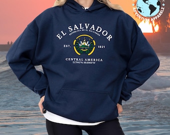 エルサルバドルパーカー、エルサルバドルシャツ、エルサルバドルギフト、中央アメリカ、エルサルバドルプルオーバー、柔らかく快適なパーカー