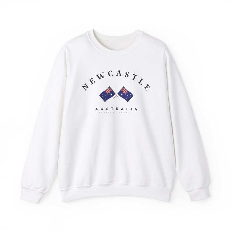 Newcastle Sweatshirt, Newcastle Australia, Newcastle shirt, Australia shirt, Australia flags, Newcastle Gift, New South Wales Australia image 2