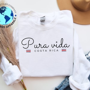 Pura Vida Sweatshirt, Costa Rica Shirt, San Jose, Costa Rica Pullover, Costa Rica Geschenk, Costa Rica Style, weich und bequem, Pura Vida