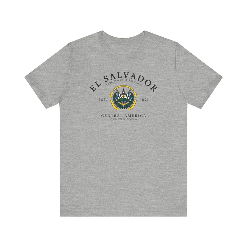El Salvador T-shirt, El Salvador shirt, Central America shirt, El Salvador shirt, El Salvador flag t-shirt, Unisex Comfortable T-Shirt image 6