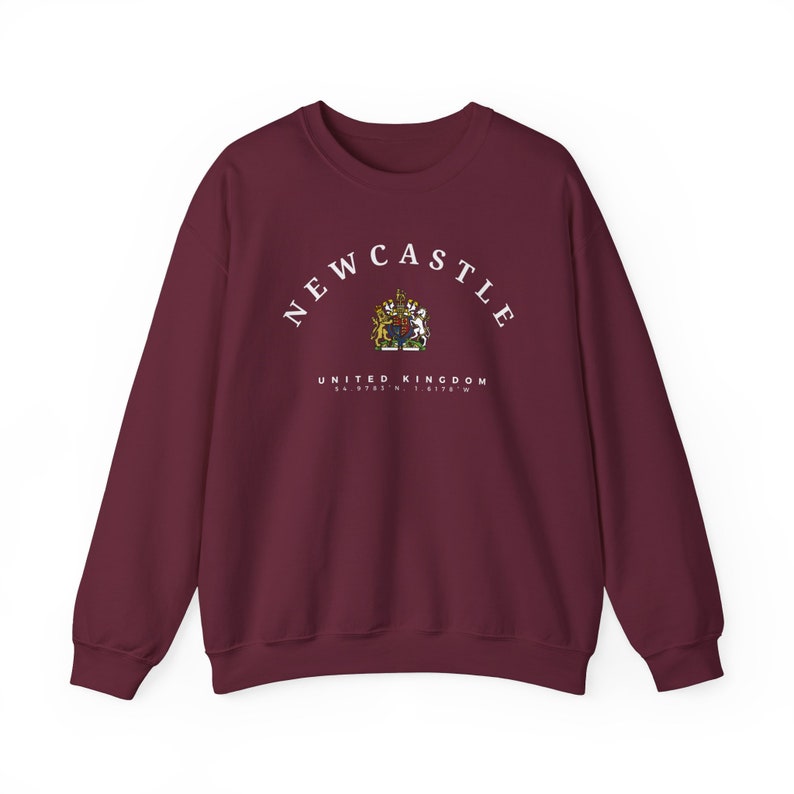Newcastle Sweatshirt, Newcastle upon Tyne, United Kingdom shirt, Newcastle shirt, Newcastle England, England Shirt, Soft and Comfortable image 6