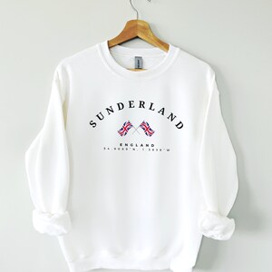 Sunderland Sweatshirt, Reino Unido, Sunderland cidade camisa, Sunderland Inglaterra, Inglaterra camisa, The Great Britain, cidade universitária