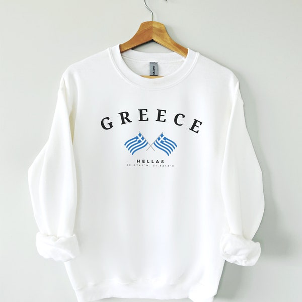 Greece Shirt, Greek style, Greece Sweatshirt, Hellas shirt, Greek flag, Greece Southern Europe, Athens, Greek sweatshirt