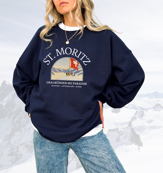 St Moritz Sweatshirt, Saint Moritz Sweatshirt, Sankt Moritz