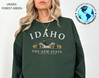 Idaho Shirt, Idaho sweatshirt, Nature Lover Sweatshirt, Idaho Gift, Idaho Soft and Comfortable Pullover Sweatshirt, Idaho USA