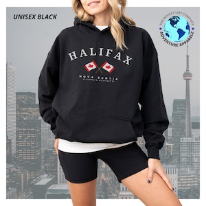 Halifax Hoodie, Halifax shirt, Canada Gift, Halifax Canada, North America, National Flag, Canada souvenir, Soft and Comfortable hoodie