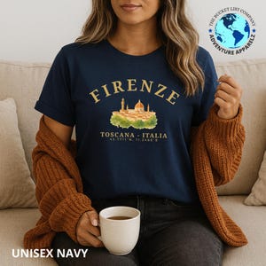 Florence Shirt, Firenze T-Shirt, Toscana Vintage Style T-Shirt, Italia Shirt, Europe T-Shirt, Italy Vintage Style Shirt, Europe travel