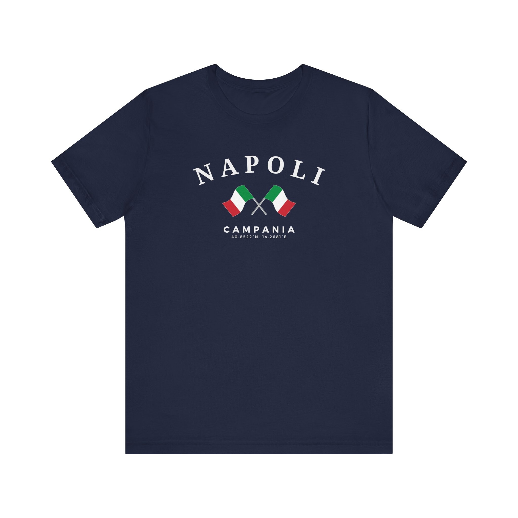 ナポリ T シャツ、ナポリ イタリア、ナポリ シャツ、イタリア国旗 T 