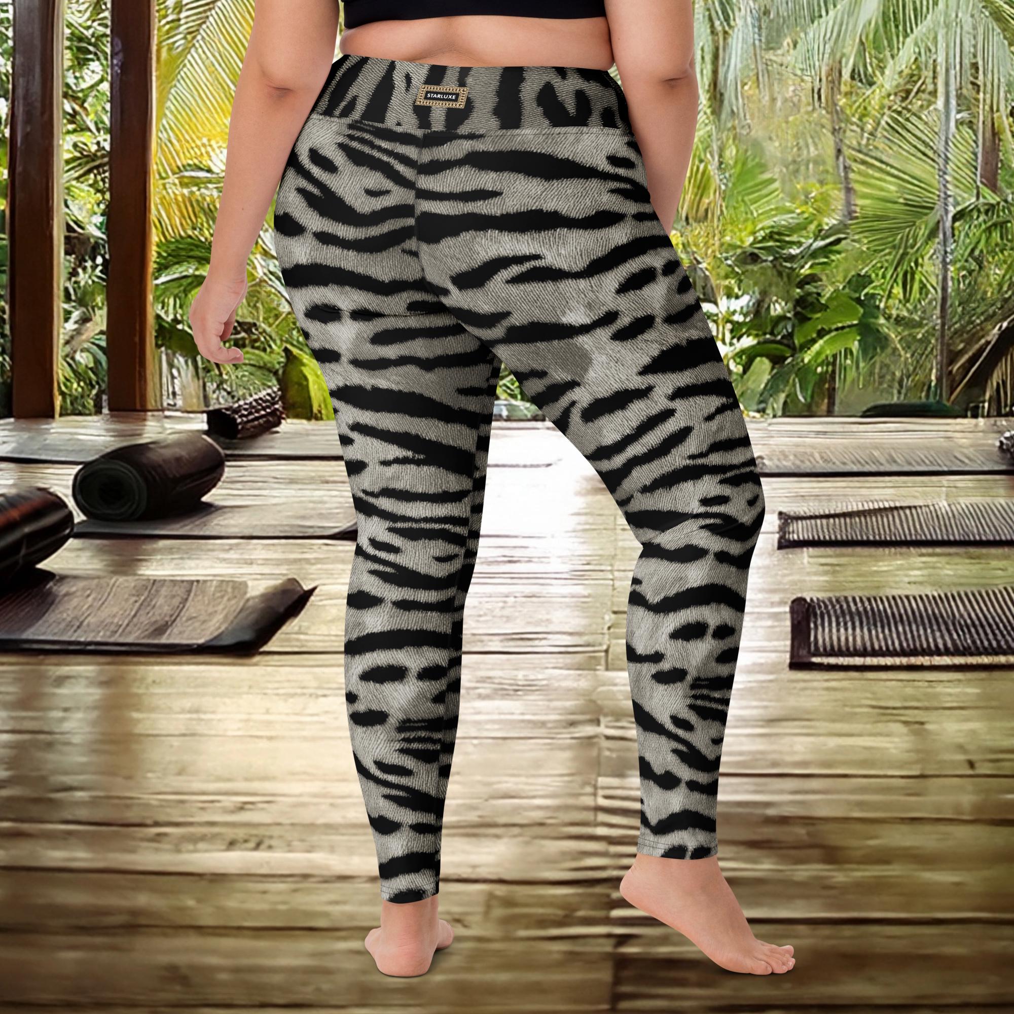 Multicolor Tiger Print Leggings - Pack of 2