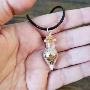 Productivity Spell Jar Necklace, Spell Bottle Necklace, Spell Bottle Pendant, Witchcraft Supplies, Witch Bottle, Wicca Jewelry, Magick Spell