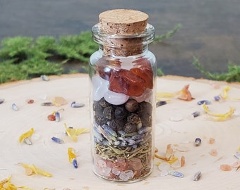 Confidence Spell Jars, Spell Bottles, Intention Jars, Intention Bottles, Witch Bottle, Witchy Gift, Altar Supplies, Bottle Spells, Magic Jar