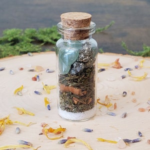 Prosperity Spell Jars, Spell Bottles, Intention Jars, Intention Bottles, Witch Bottle, Witchy Gift, Altar Supplies, Bottle Spells, Magic Jar