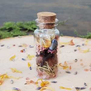 Creativity Spell Jars, Spell Bottles, Intention Jars, Intention Bottles, Witch Bottle, Witchy Gift, Altar Supplies, Bottle Spells, Magick