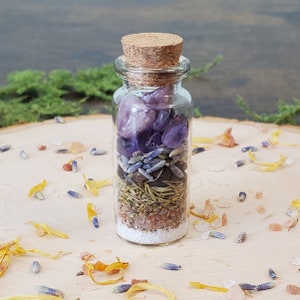 Peaceful Sleep Spell Jars, Spell Bottles, Intention Jars, Intention Bottles, Witch Bottle, Witchy Gift, Altar Supplies, Bottle Spell, Magick