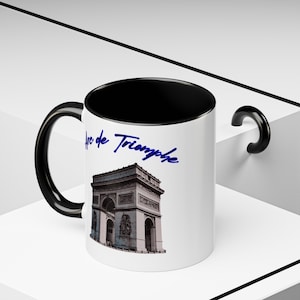 Elegant Arc de Triomphe Coffee Mug, Perfect Paris Souvenir Gift, Parisian coffee cup, Paris-themed mug, French architecture coffee mug