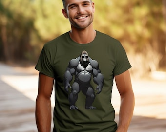 Gorilla Groove: Shades Edition T-Shirt, Sunglasses-wearing gorilla top, Hipster Ape tee, Street style gorilla tee, Cool primate attire