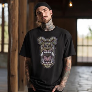 Gorilla Rage Tee, Silverback T-Shirt, Alpha Shirt, Ape T-shirt, Gift For Men, Gift For Alphas, Ferocity, Unleash the Beast, Silverback Rage