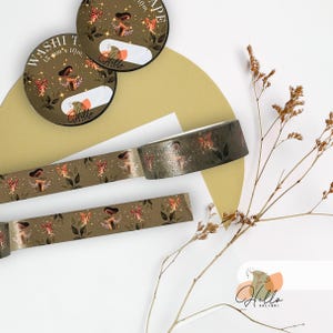 Mushroom Washi Tape | Fairycore | Scrapbooking | süßes magisches Journaling Klebeband | Cottagecore | Bookish Stationery | 15mm x 10mm