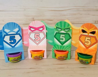 Custom Themed Play Doh Favor, Party Favors, Birthday Parties, Play Doh Favors, Custom Party Favors