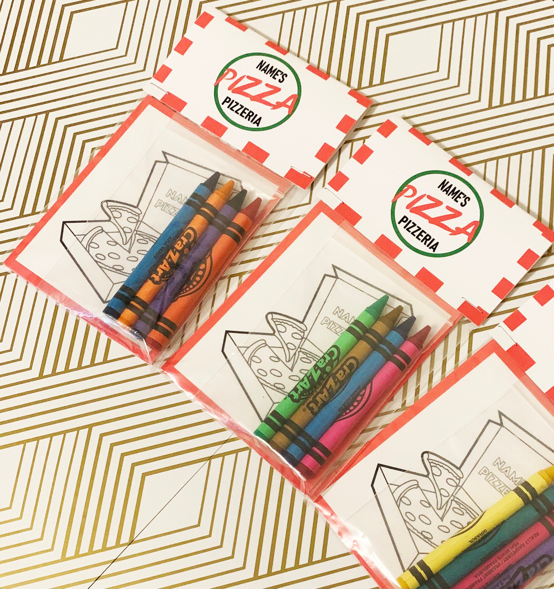 Pizza Party Mini Coloring Books, Party Favors, Birthday Parties, Pizza ...