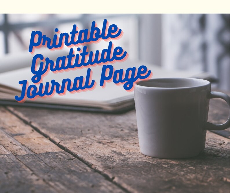 Printable Daily Gratitude Prompts Etsy
