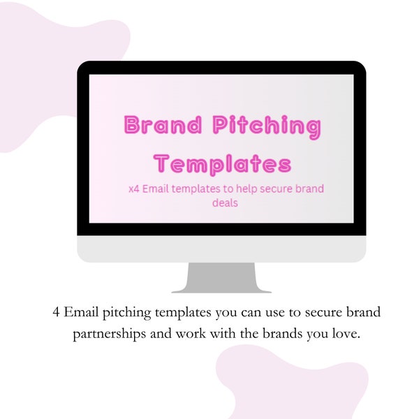 Brand Pitching Templates for Email Brands | Propose A Collaboration | Social Media | Grow Your Social Media |Earn Money Through Social Media