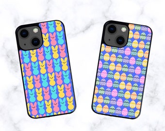 Easter Eggs and Peeps iPhone Case, Easter Day Case, Pastel Easter, Easter Bunny, Cute Easter Eggs, Easter Rabbits, Bunnies, Festive Case