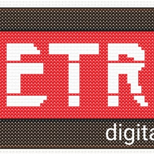 Paris Metro Sign Cross-stitch Pattern