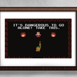 It&#39;s Dangerous to Go Alone Cross-Stitch Pattern