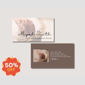 Visitenkarten Vorlagen, bearbeitbare Visitenkarten, Visitenkarten-Design, bearbeitbare Doula Vorlage, bedruckbare Doula, Visitenkarten, Kartendruck