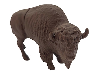Bison Geocache (3D Printed, Various Colors)
