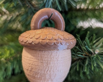 Acorn Geocache (3D Printed, Various Colors)