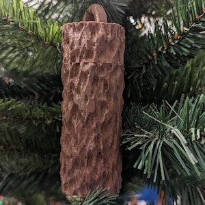 Geocache met hangend logboek (3D-geprint, verschillende kleuren)