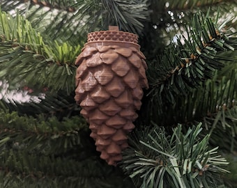 Pinecone Geocache (3D Printed, Various Colors)