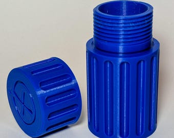 Water Resist Geocache (3D Printed, Various Colors)