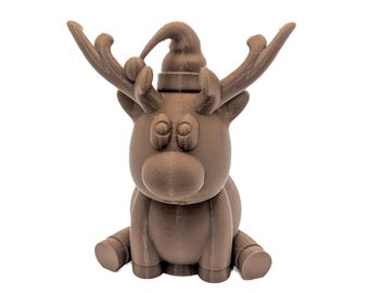 Reindeer Geocache (3D Printed, Various Colors)