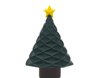 Christmas Tree Geocache (3D Printed, Various Colors)